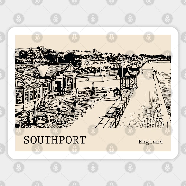 Southport England Magnet by Lakeric